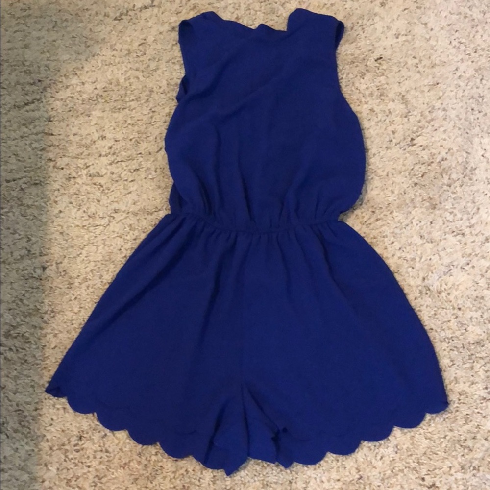 Royal blue romper